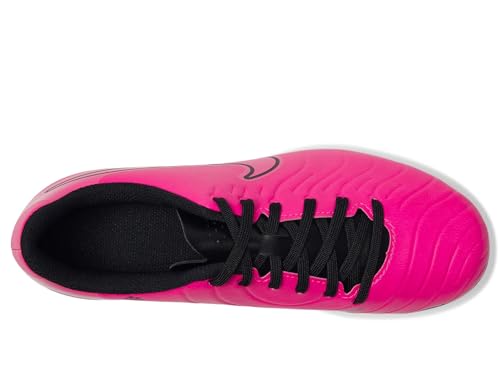 Nike Unisex Kid's Jr. Tiempo Legend 10 Club Multi-Ground Low-Top Soccer Cleats (Little Kid/Big Kid) Fierce Pink/Black 6 Medium