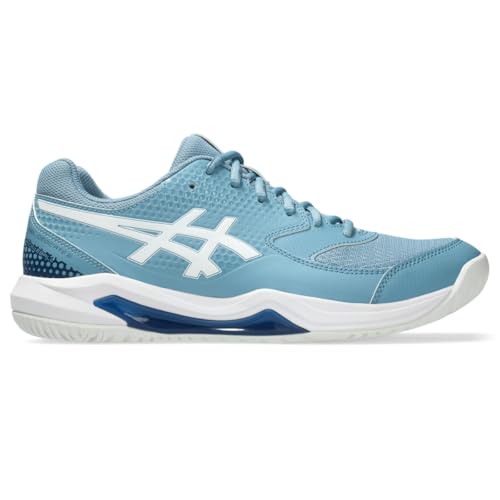 ASICS Men's Gel-Dedicate 8 Pickleball Shoes, 9, SABA Blue/White