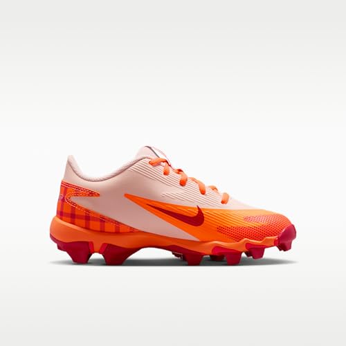 Nike Diamond Clutch Mike Trout Big Kids' Baseball Cleats (Orange Quartz/Total Orange/Bright Crimson/University Red) Size 3.5