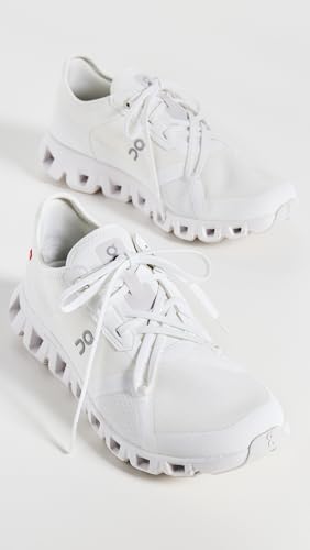 On Women's Cloud X 3 AD Sneakers, Undyed-White | White, 9 Medium US