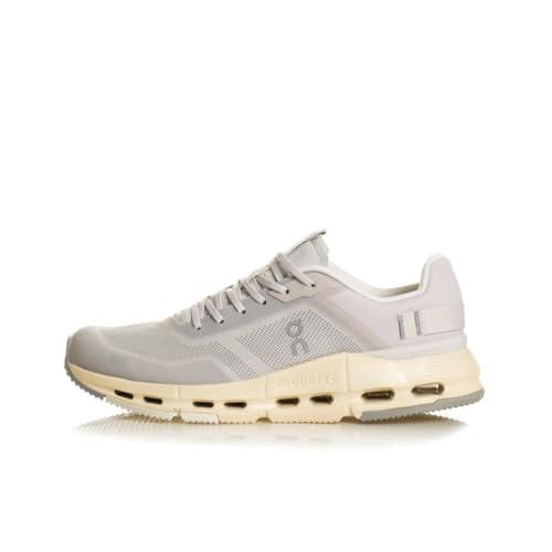 On Women's Cloudnova Form 2 TT Running Shoes Sneakers (Wolf - Cream, US Footwear Size System, Adult, Women, Numeric, Medium, 9)