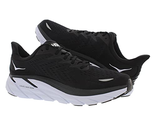 HOKA ONE ONE Clifton 8 Mens Shoes Size 11, Color: Black/White