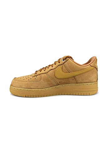 Nike Nike Air Force 1 '07 Men's Trainers, Flax Wheat Gum Light Brown Black, 11 US
