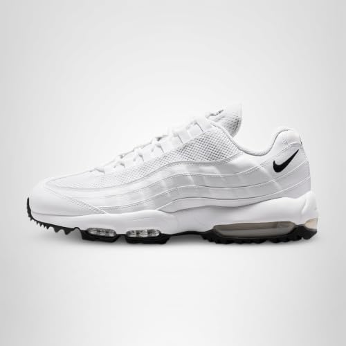 Nike Air Max '95 G Golf Shoes (White/White/Light Graphite/Black) Size 10.5