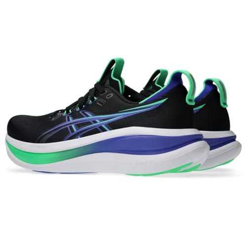 ASICS Men's Gel-Nimbus 28 Running Shoes, 12, Black/Cobalt Burst