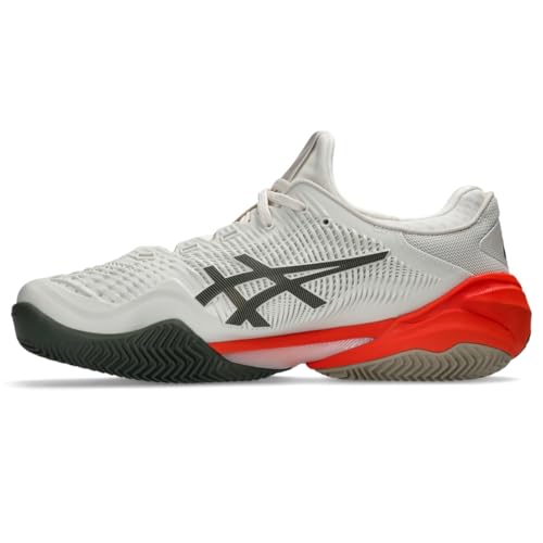 ASICS Men's Court FF 3 Clay Tennis Shoes, 10.5, Soft Oat/Vintage Khaki