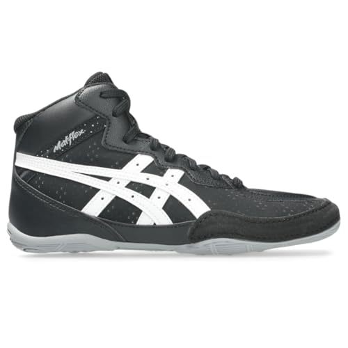 ASICS Kid's Matflex 8 GS Wrestling Shoes, 6, Black/White