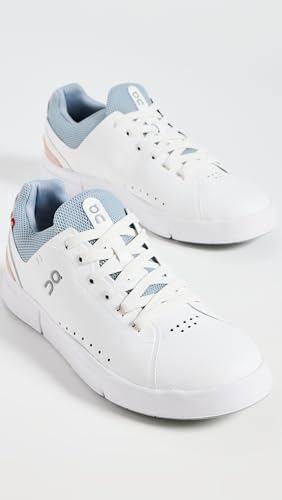 On Women's The Roger Advantage Sneakers, White/Rosehip, 10 Medium US
