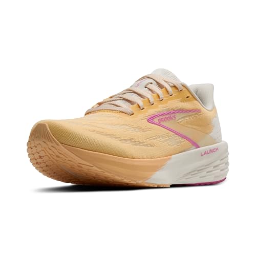 Brooks Women’s Launch 11 Neutral Running Shoe - Sherbert/Coconut/Pink - 7.5 Medium