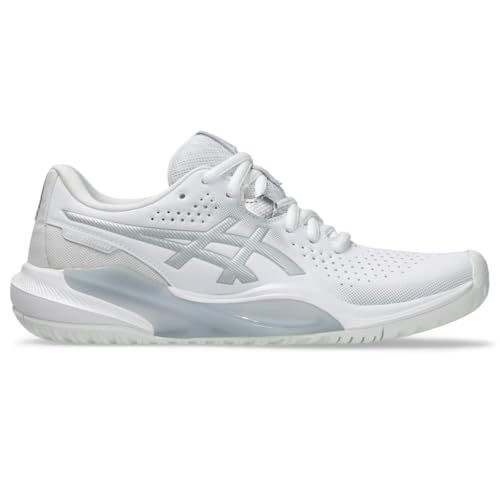 ASICS Women's Gel-Challenger 15 Tennis Shoes, 8, White/Pure Silver