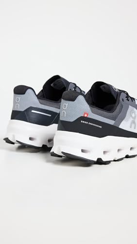 On Men's Cloudvista Sneakers, Black | White, 9 Medium US
