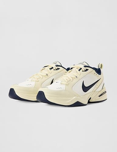 Nike Men's Air Monarch IV Workout Shoes, Coconut Milk/Obsidian-Sail-Black, 10.5