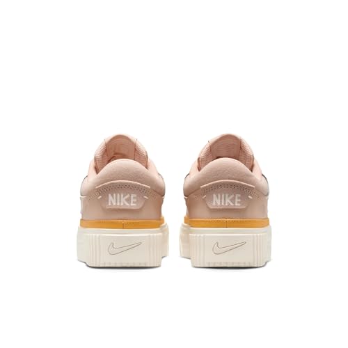 Nike Women's Court Legacy Lift Shoes, Shimmer/Chalk-Pale Ivory-Pollen, 8
