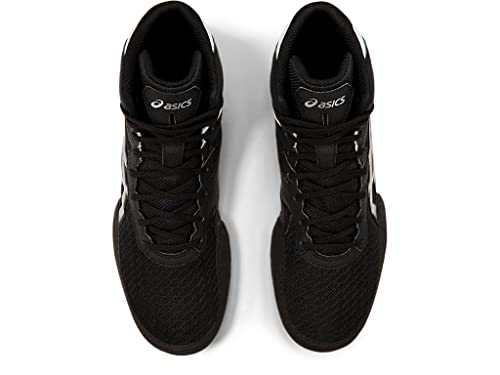ASICS Men's Matflex 6 Wrestling Shoes, 13, Black/Silver