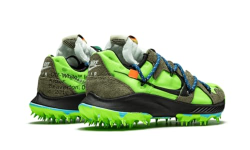 Nike Womens Zoom Terra Kiger 5 / OW Electric Green/Metallic Silver Suede Size 7.5