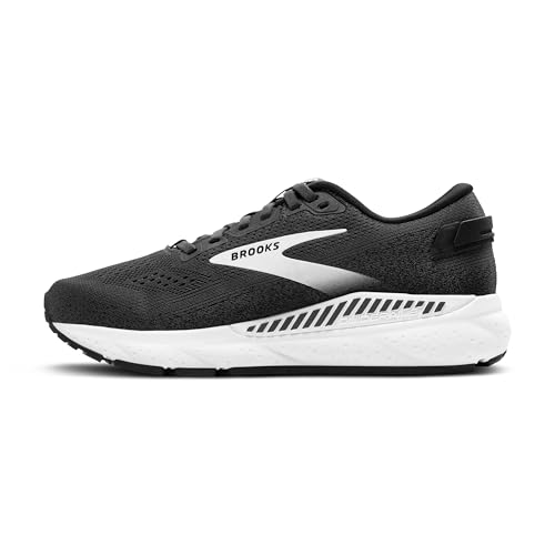 Brooks Women’s Ariel GTS 24 Supportive Running & Walking Shoe - Ebony/Black/White - 7.5 Medium