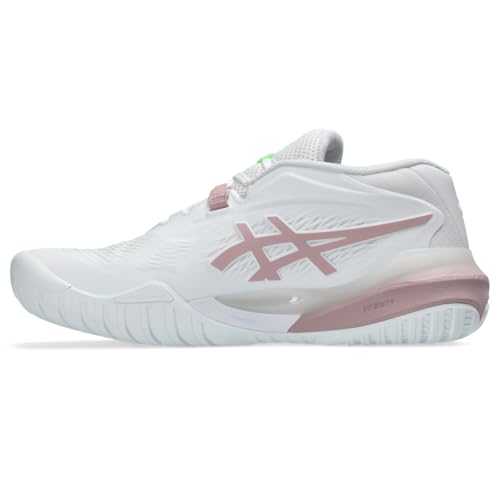 ASICS Women's Gel-Resolution X Tennis Shoes, 9, White/MORGANITE