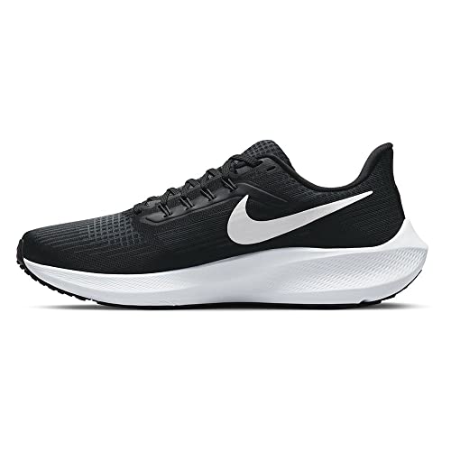 Nike Men's Air Zoom Pegasus 39 Men's Road Running Shoes, Black White Grey Dk Smoke Grey, 11
