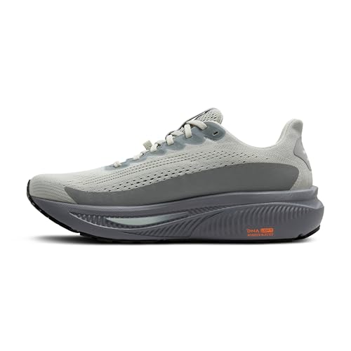 Brooks Men’s Ghost 17 GTX Waterproof Supportive Running & Walking Shoe - Smoke/Primer Grey/Orange - 8 Medium