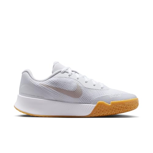 Nike Women's Vapor Lite 3 Hard Court White/Light Orewood Brown/Summit White 12 Medium