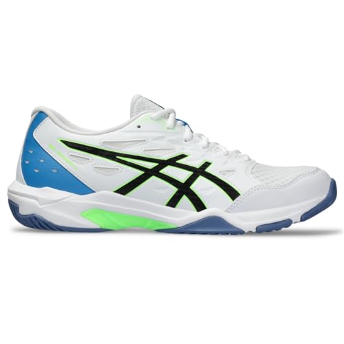 ASICS Men's Gel-Rocket 11 Volleyball Shoes, 12, White/Lime Burst