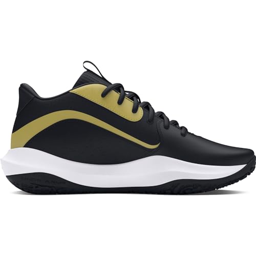 Under Armour Unisex Lockdown 7, (001) Black/Black/Metallic Gold, 10, US