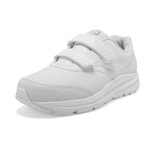 Brooks Women's Addiction Walker V-Strap 2 Walking Shoe - White/White - 9 Wide