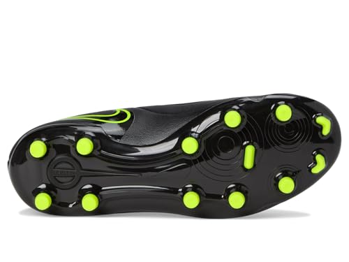 Nike Unisex Kid's Jr. Tiempo Legend 10 Club Multi-Ground Low-Top Soccer Cleats (Little Kid/Big Kid) Black/Volt 3.5 Medium