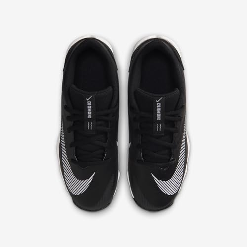 Nike Big Kids' Diamond Clutch Baseball Cleats, Black/White Anthracite, 5.5Y