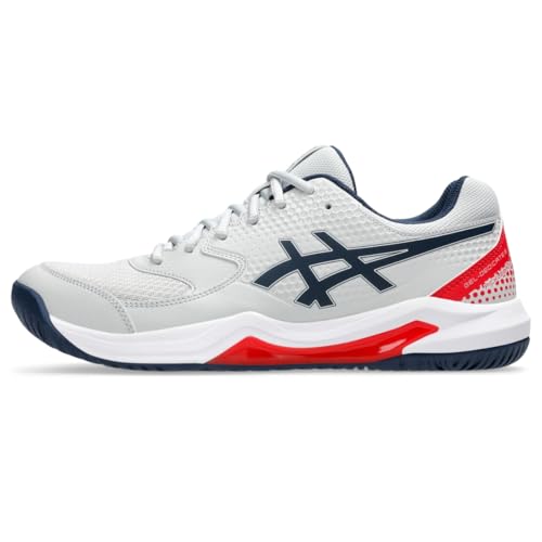 ASICS Men's Gel-Dedicate 8 Pickleball Shoes, 9, Concrete/Night Sky