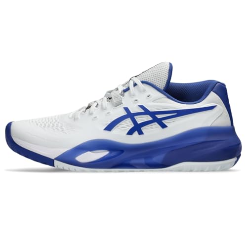 ASICS Men's Gel-Resolution X Tennis Shoes, 14, White/Dark Cobalt