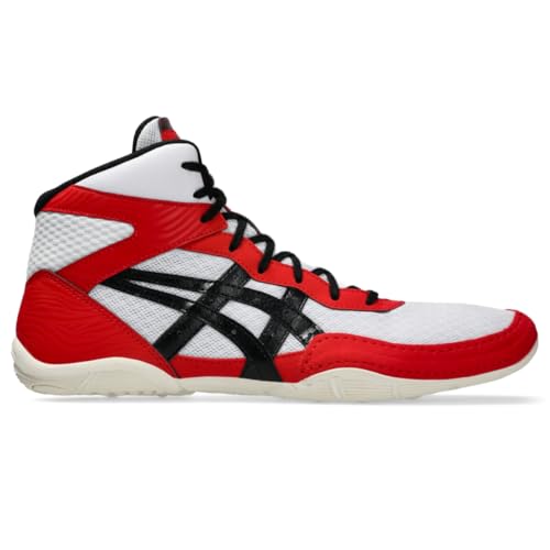 ASICS Men's Matflex 7 Wrestling Shoes, 10.5, Classic RED/Black