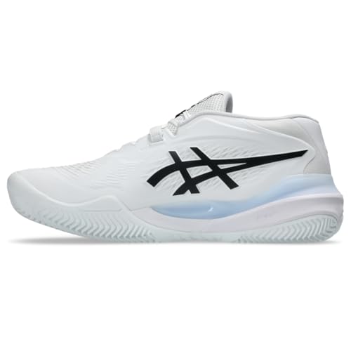 ASICS Men's Gel-Resolution X Clay Tennis Shoes, 12, White/Black