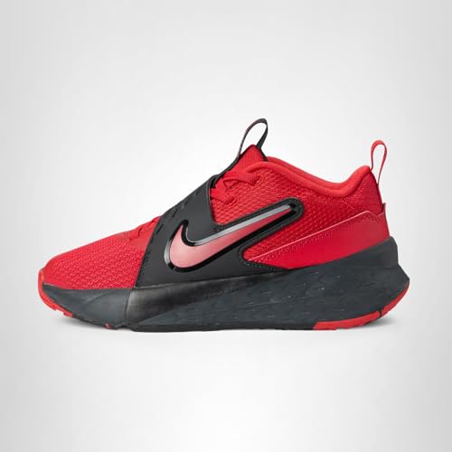 Nike Big Kid's Team Hustle D Basketball Shoes, University Red/University Red-Black, 6Y