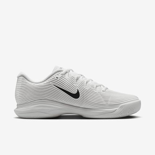 Nike Vapor 12 Women's Hard Court Tennis Shoes (FV5554-100, White/Summit White/Black) Size 8