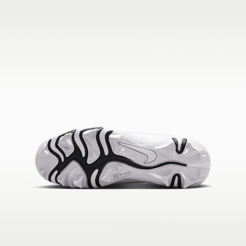 Nike Big Kids' Alpha Menace 4 Shark Football Cleats, White/Black White, 3Y