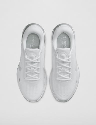 Nike Women's Journey Run Road Running Shoes, White/White-Pure Platinum, 8.5