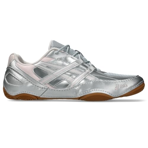ASICS Unisex HYPERSYNC Sportstyle Shoes, 9M / 10.5W, Piedmont Grey/Pink Cloud