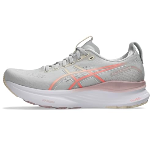 ASICS Women's Gel-Kayano 32 Running Shoes, 8.5, Cloud Grey/Seashell