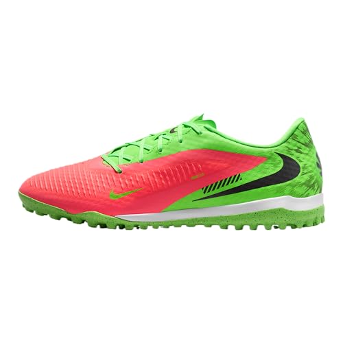 Nike Phantom 6 Low Academy Turf Soccer Shoes (Hot Punch/Green Strike/Black) Size 8.5