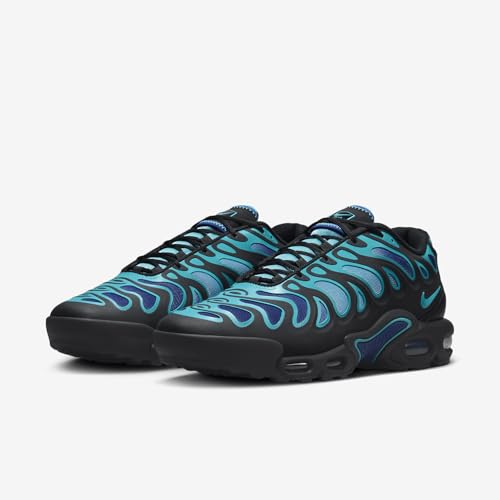Nike Air Max Plus Drift Men's Shoes (FD4290-011, Black/Deep Royal Blue/Baltic Blue) Size 11.5
