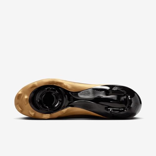 Nike Vapor Speed 3 Football Cleats (FB3303-003, Black/Metallic Gold/White) Size 7.5