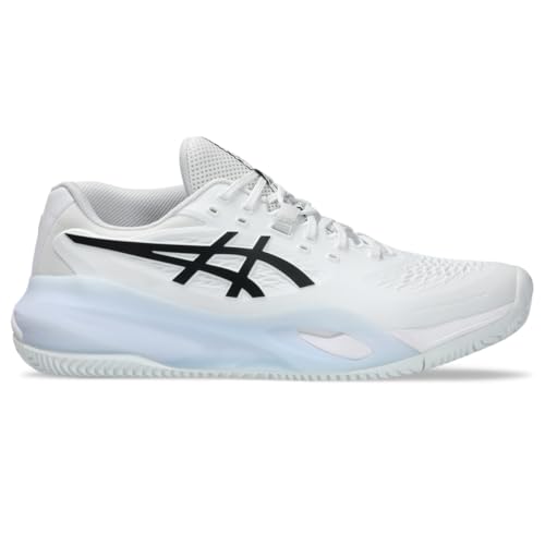 ASICS Men's Gel-Resolution X Clay Tennis Shoes, 12, White/Black