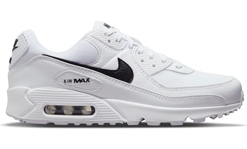 Nike Air Max 90, Men's Running Shoes, White Black White, 7 US