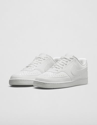 Nike Women's Court Vision Low Next Nature Shoes, White/White-White, 8