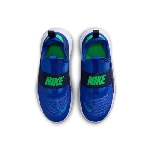 Nike Little Kids' Flex Runner 4 Shoes, Racer Blue/Illusion Green-Midnight Navy, 2.5Y