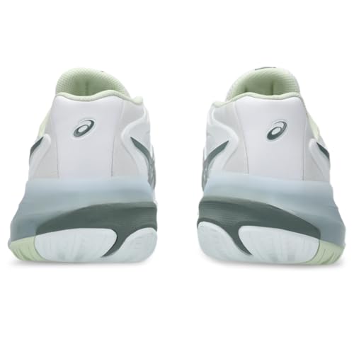 ASICS Women's Gel-Resolution X Tennis Shoes, 9.5, White/Monument Blue