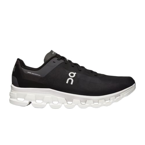 ON Cloudflow 4 Men's Road Running Shoes Sneakers (Black/White, US Footwear Size System, Adult, Men, Numeric, Medium, 9.5)