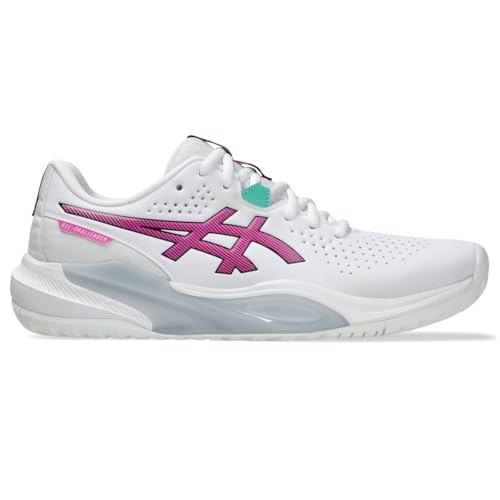 ASICS Men's Gel-Challenger 15 Tennis Shoes, 10, White/Digital Sakura
