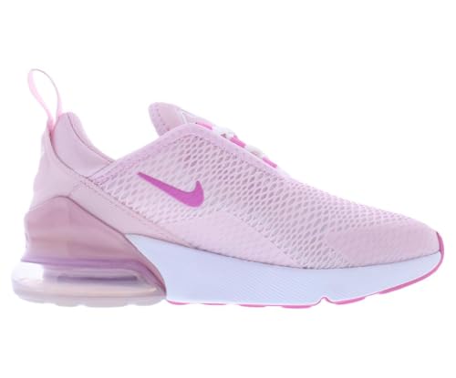 Nike Air Max 270 Little Kids' Shoes (IB4436-663, Pink Foam/Summit White/Platinum Violet/Playful Pink) Size 11